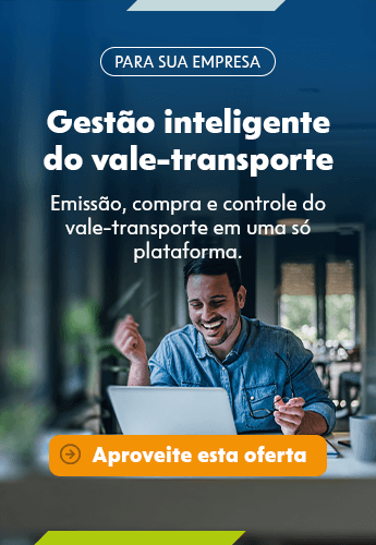 flag: PARA SUA EMPRESA - title: Gestão inteligente do vale-transporte  é com vtCAIXA - description: Emissão, compra e controle do vale-transporte em uma só plataforma, simplificando a administração para empresas de todos os portes. Com vtCAIXA, você conta com processos facilitados e liberação rápida de créditos, reduzindo custos e otimizando o trabalho operacional do RH. - Aproveite esta oferta